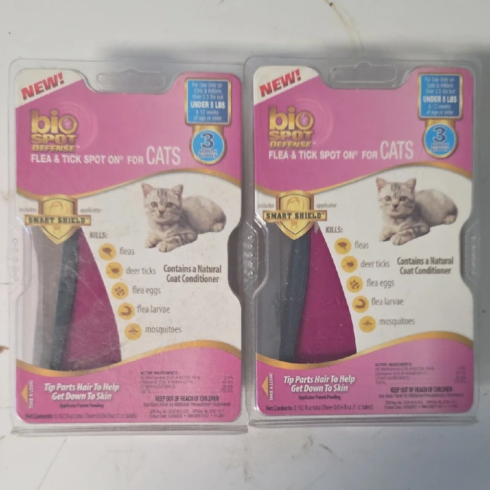 Flea & Tick Spot On for Cats - 2pcs
